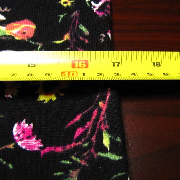 Philosophy Black Floral Sweater Ruffle Sleeve Detail Sz Small - Picture 8 of 12